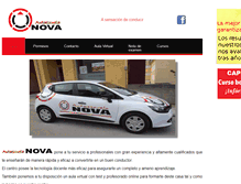 Tablet Screenshot of novaautoescuela.com